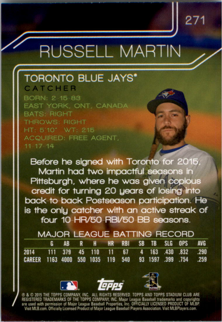 2015 Stadium Club Baseball 201-300 YOU PICK - Picture 88 of 118