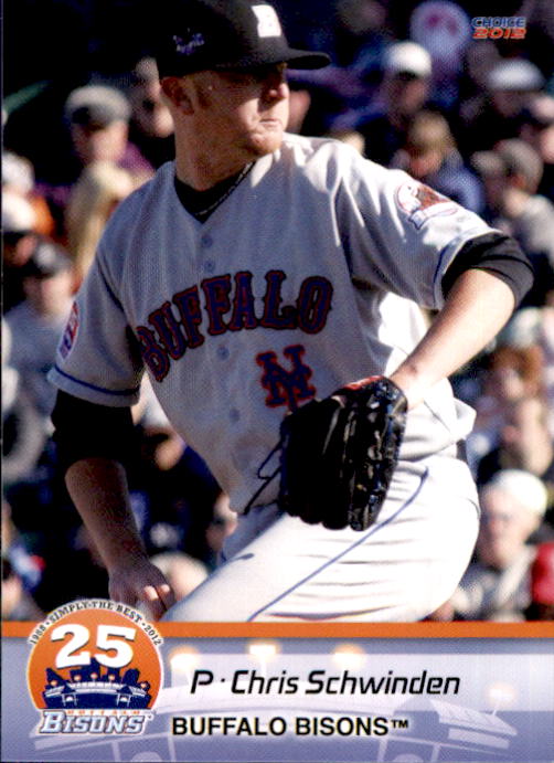 2012 Buffalo Bisons Choice 22 Chris Schwinden Visalia California Baseball Card eBay