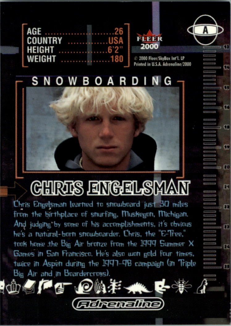 2000 Fleer Adrenaline Autographs #10 Chris Engelsman back image