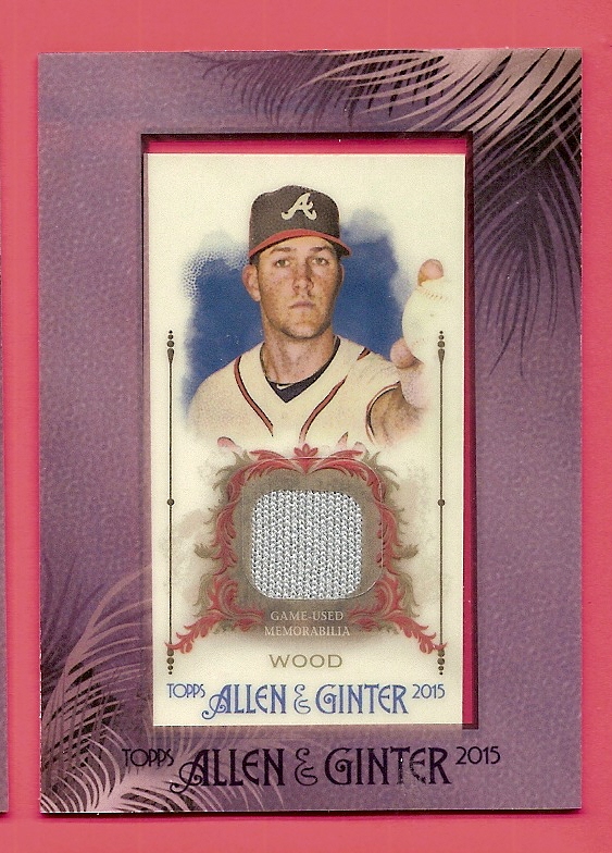 2015 Topps Allen and Ginter Framed Mini Relics #FMRAW Alex Wood
