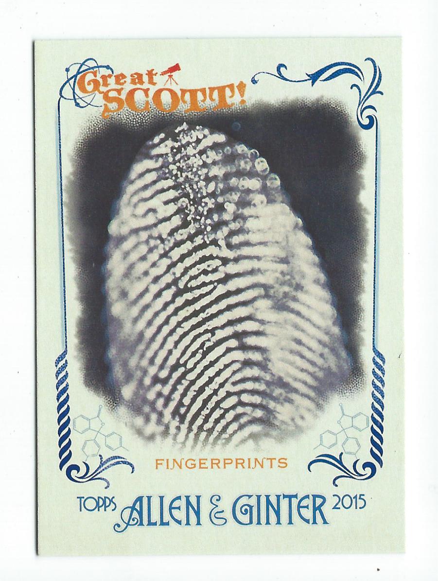 2015 Topps Allen and Ginter Great Scott #GS9 Fingerprints