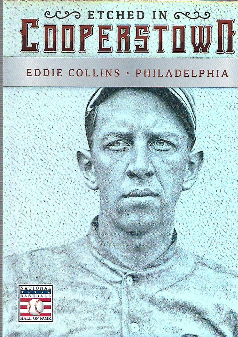 2015 Panini Cooperstown Etched in Cooperstown Holo Silver #18 Eddie Collins