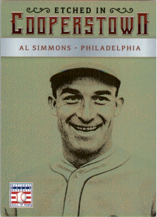 2015 Panini Cooperstown Etched in Cooperstown Holo Gold #2 Al Simmons