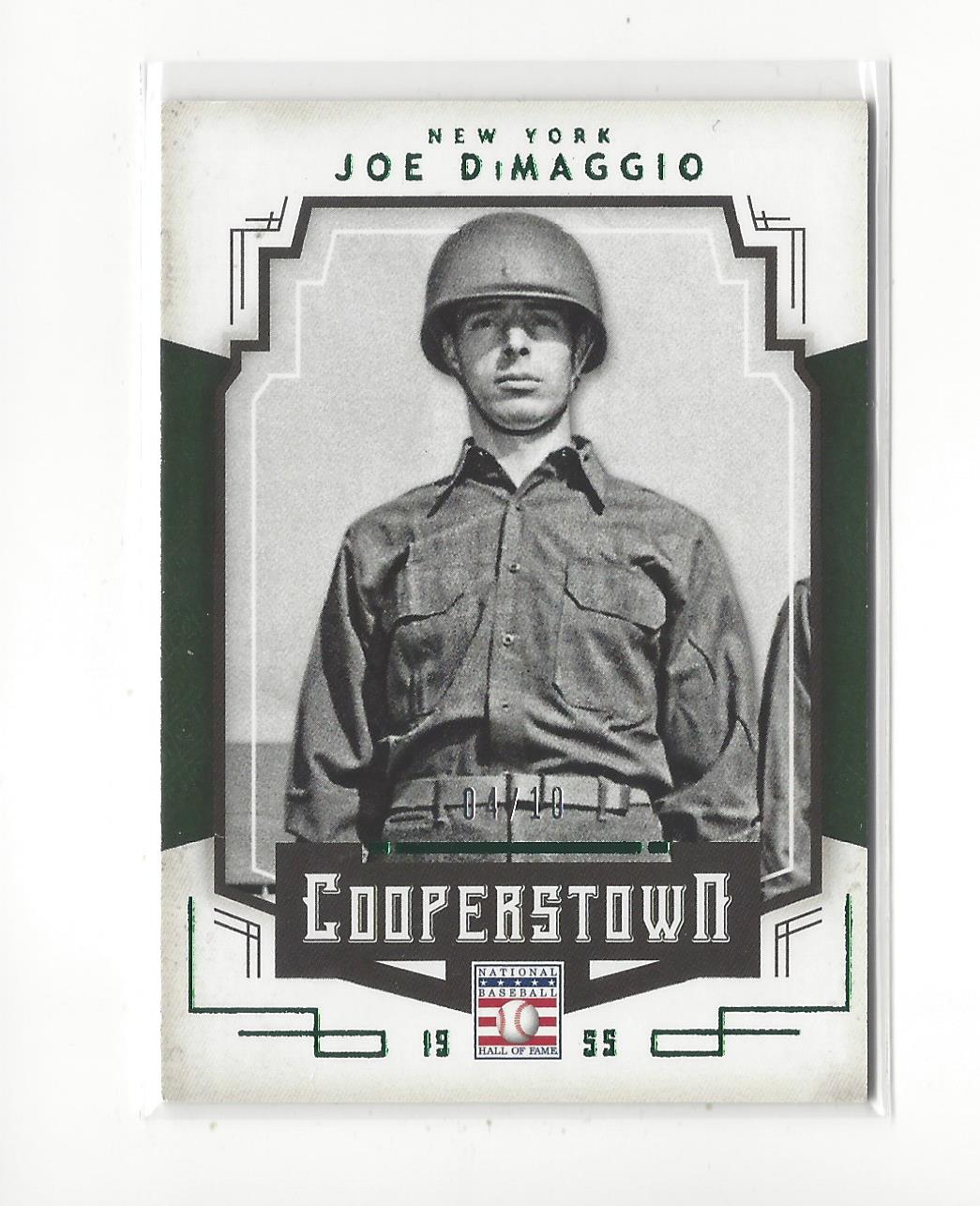 2015 Panini Cooperstown HOF Chronicles Green #55 Joe DiMaggio