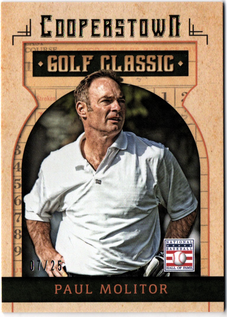 2015 Panini Cooperstown Golf Classic Gold #28 Paul Molitor