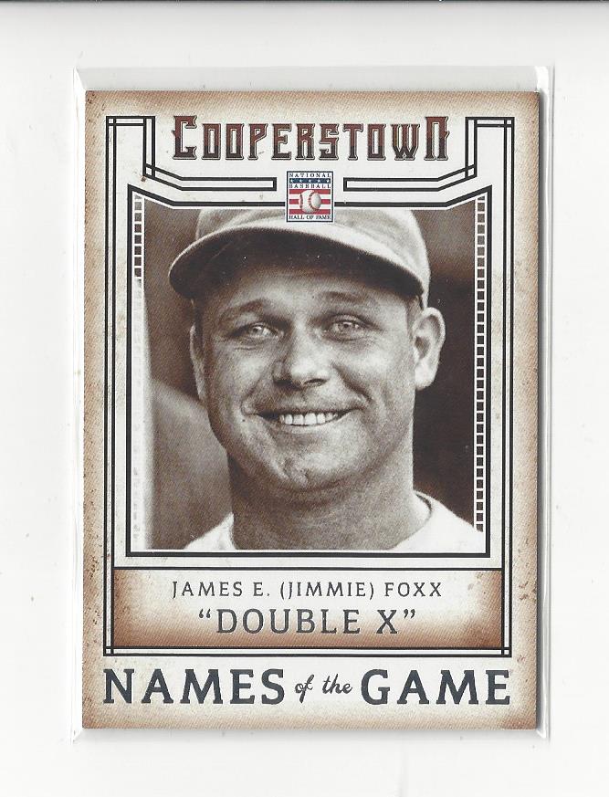 2015 Panini Cooperstown Names of the Game #20 Jimmie Foxx