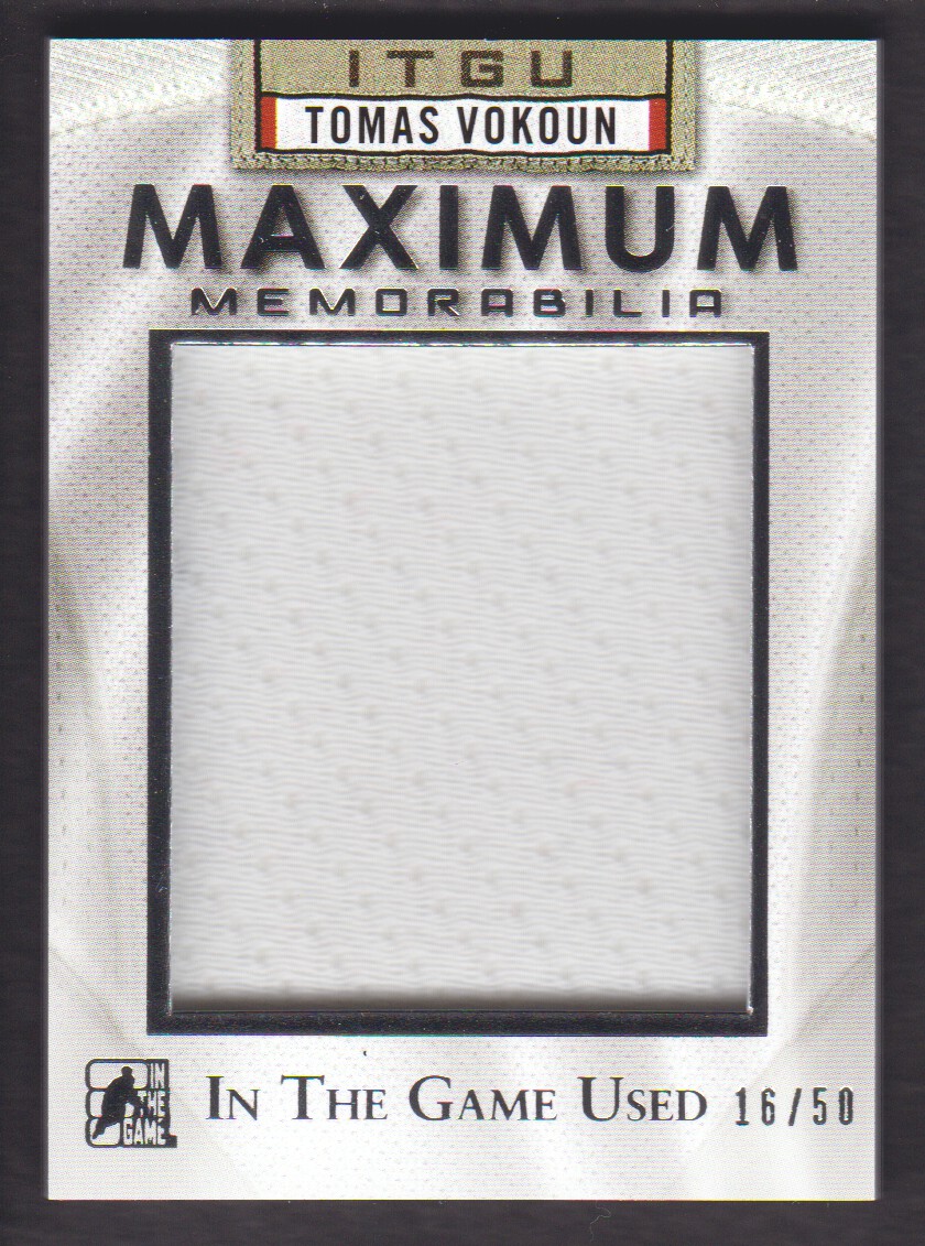 2015-16 ITG Used Maximum Memorabilia Silver #MMTV1 Tomas Vokoun/50