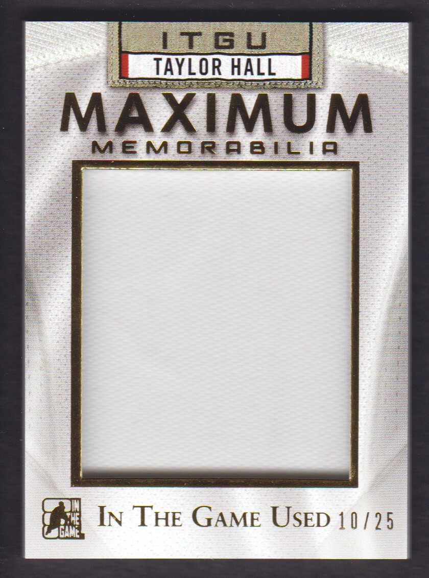 2015-16 ITG Used Maximum Memorabilia Gold #MMTH1 Taylor Hall/25
