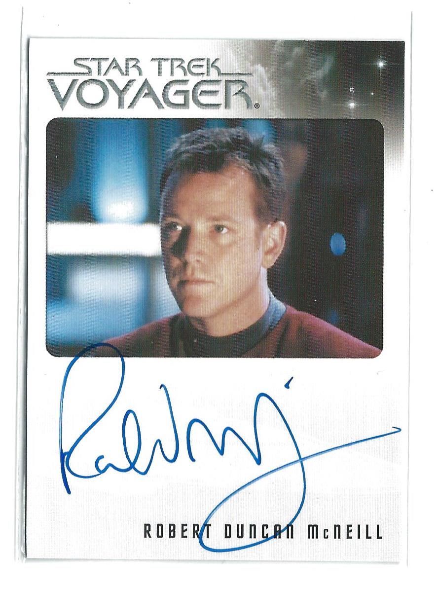 2015 Rittenhouse Star Trek Voyager Heroes and Villains Autographs #NNO Robert Duncan McNeill as Tom Paris EL