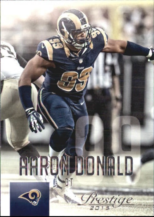 2015 TOPPS FOOTBALL AARON DONALD DEFENSIVE ROOKIE OF THE YEAR CARD