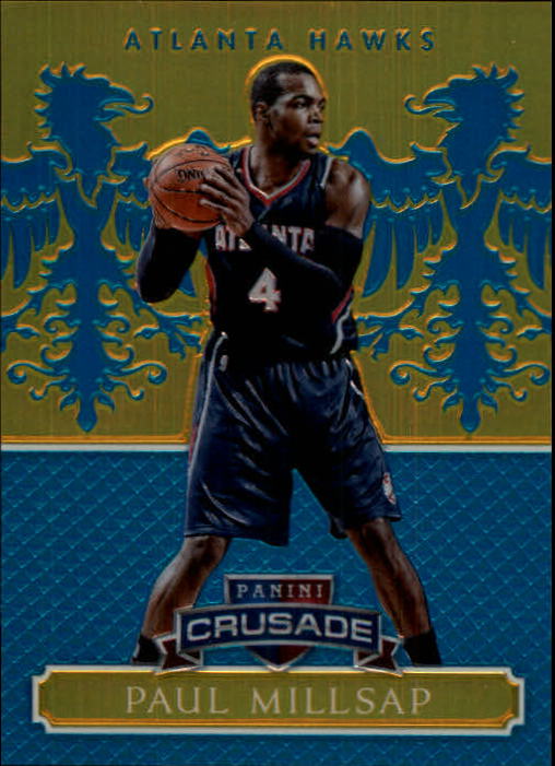 2014-15 Panini Excalibur Crusade Teal #80 Paul Millsap