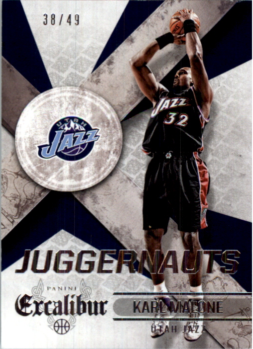 2014-15 Panini Excalibur Juggernauts Silver #30 Karl Malone