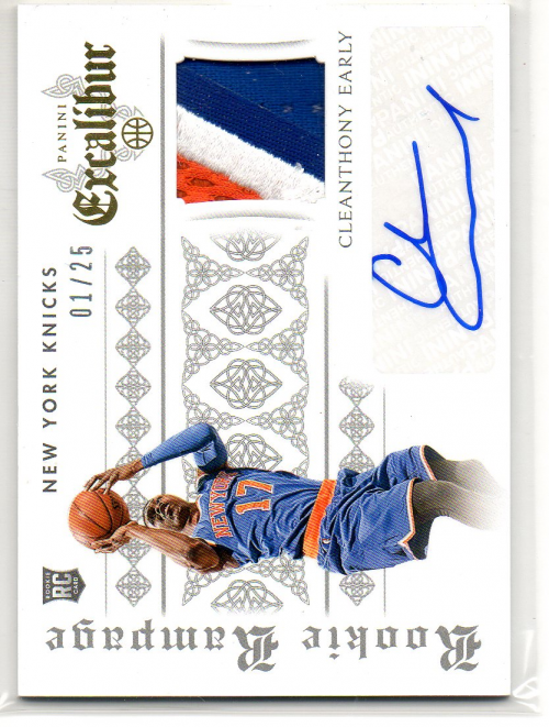2014-15 Panini Excalibur Rookie Rampage Autograph Jerseys Prime #6 Cleanthony Early