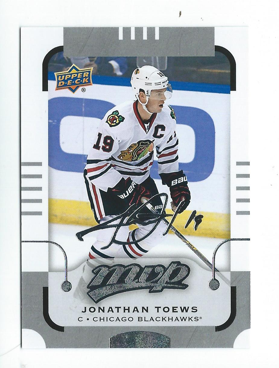 2015-16 Upper Deck MVP Silver Script #128 Jonathan Toews