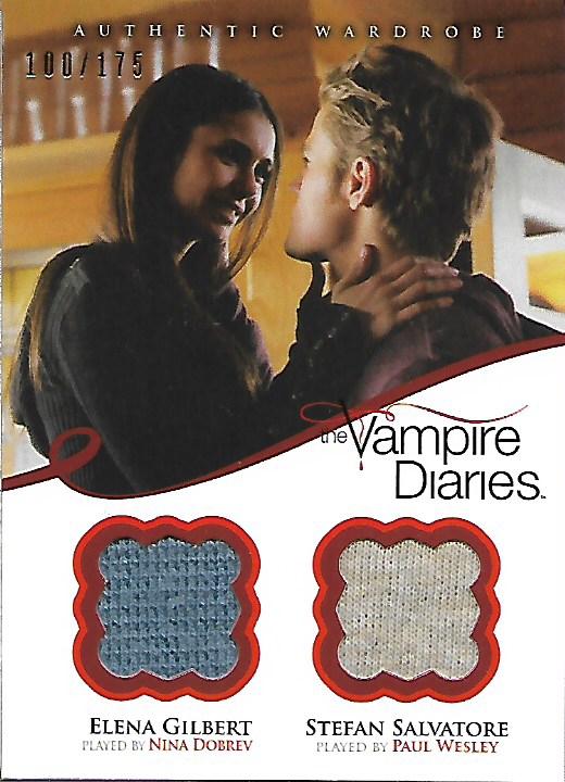 2013 Cryptozoic The Vampire Diaries Season Two Dual Wardrobes #DM3B Elena Gilbert/Stefan Salvatore/175