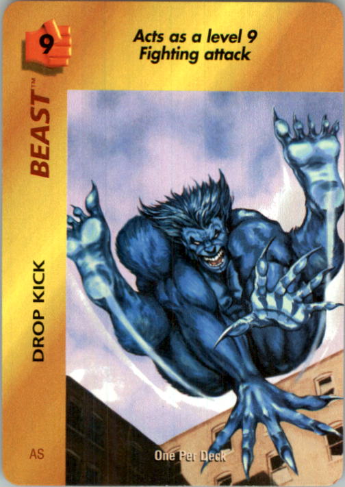 1995 Marvel OverPower #49 Beast - Drop Kick U