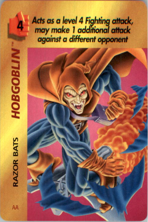 1995 Marvel OverPower #105 Hobgoblin - Razor Bats C