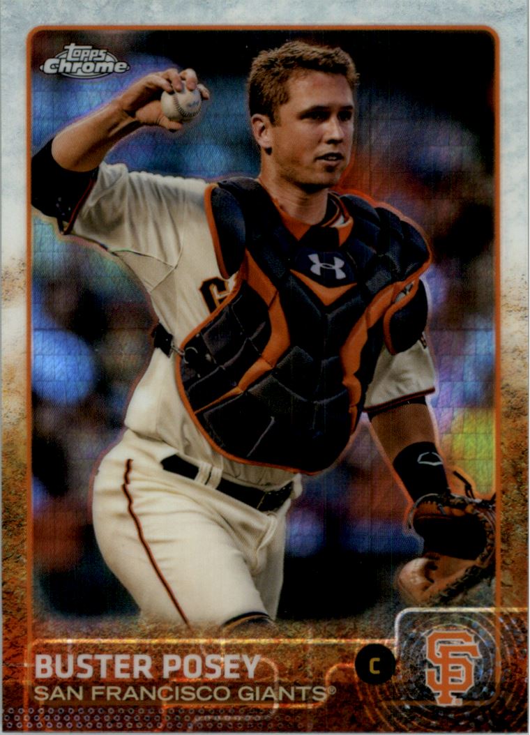 2015 Topps Chrome Purple Refractors #179 Buster Posey
