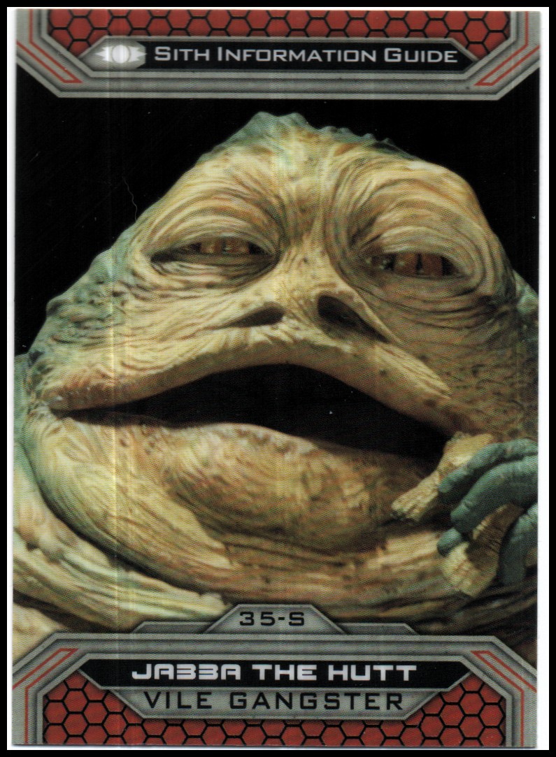2015 Topps Chrome Star Wars Perspectives Jedi vs. Sith #35S Jabba the Hutt