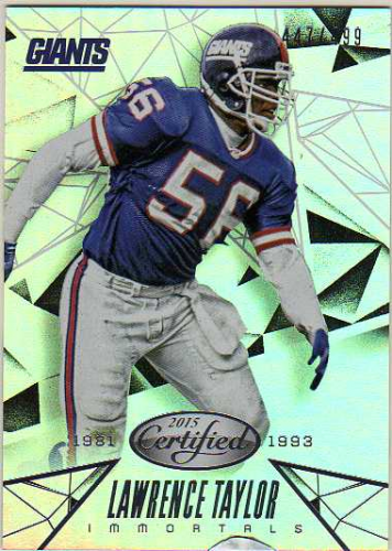 2015 Certified Mirror Silver #111 Lawrence Taylor IMM