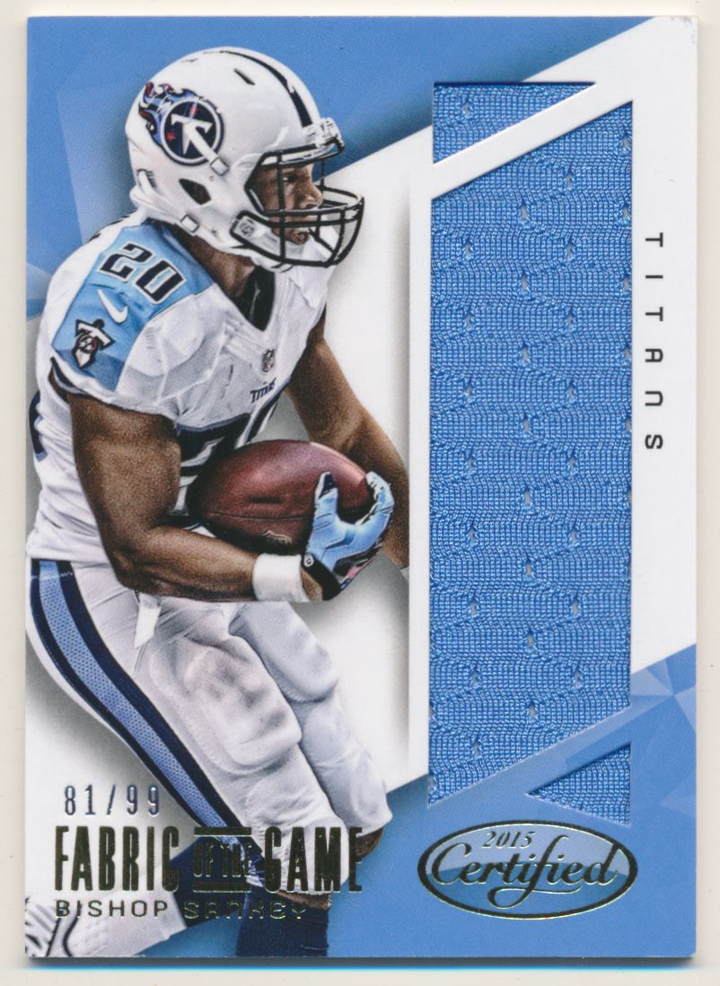 Details about 2015 Certified Fabric of the Game #FOTGBS Bishop Sankey Jersey /99