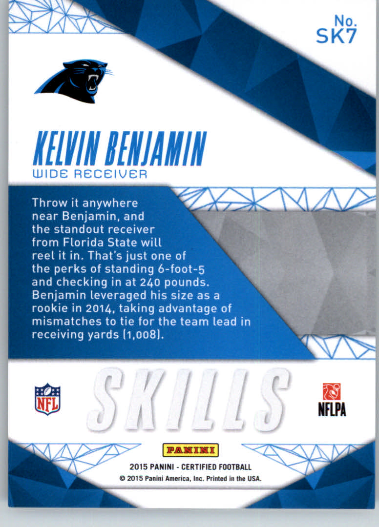 2015 Certified Skills Mirror Blue #SK7 Kelvin Benjamin back image