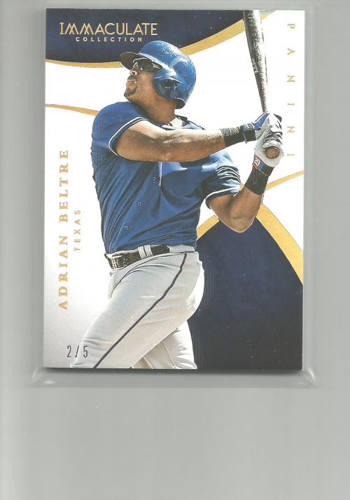 2015 Immaculate Collection Holo Gold #35 Adrian Beltre