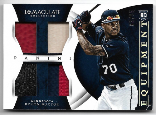 2015 Immaculate Collection Immaculate Equipment Prime #16 Byron Buxton/15
