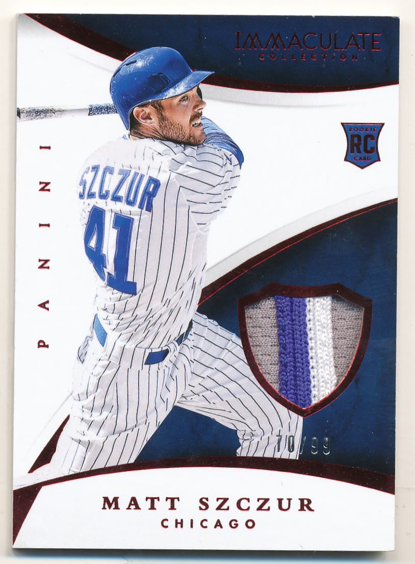 2015 Immaculate Collection Immaculate Swatches Prime #57 Matt Szczur/99