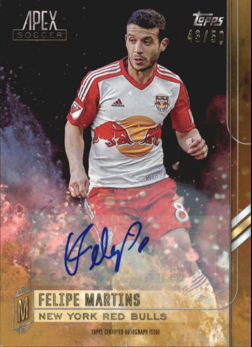 2015 Topps Apex MLS Autographs Gold #46 Felipe Martins