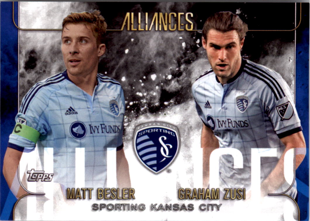 2015 Topps Apex MLS Alliances #A3 Graham Zusi/Matt Besler