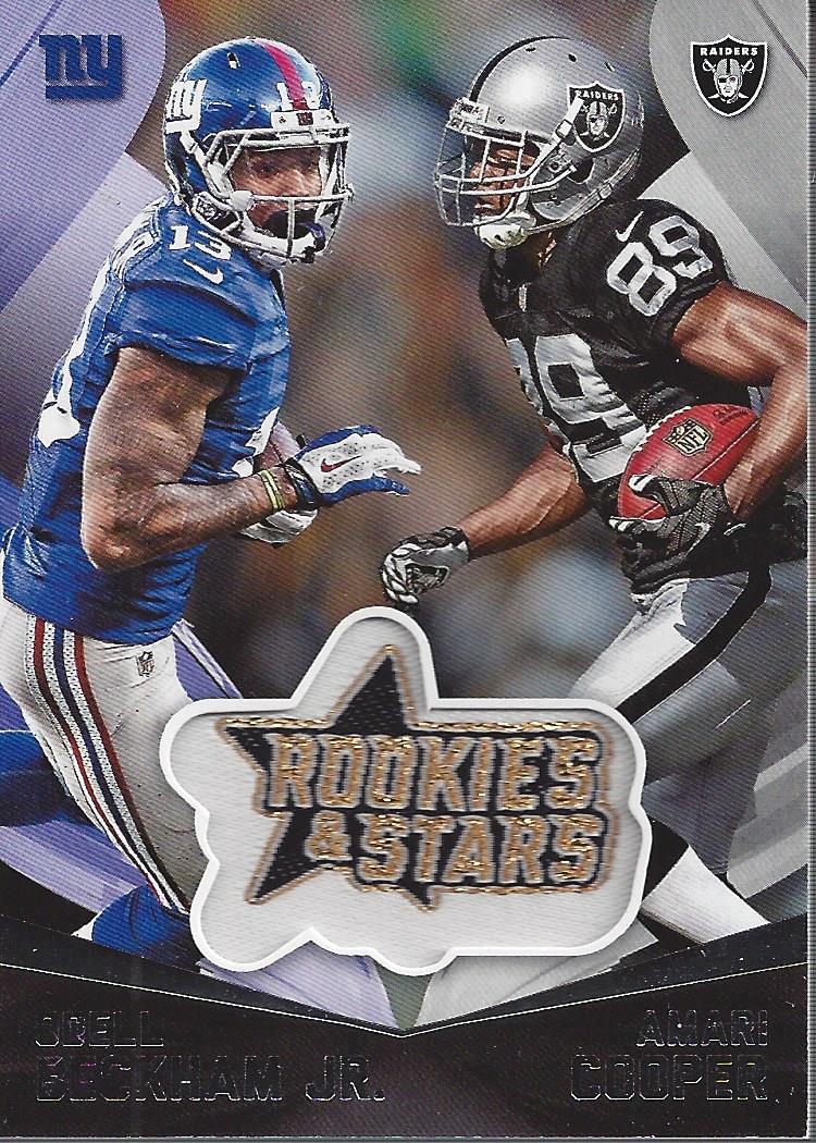 2015 Rookies and Stars Embroidered Patches #6 Amari Cooper/Odell Beckham Jr.