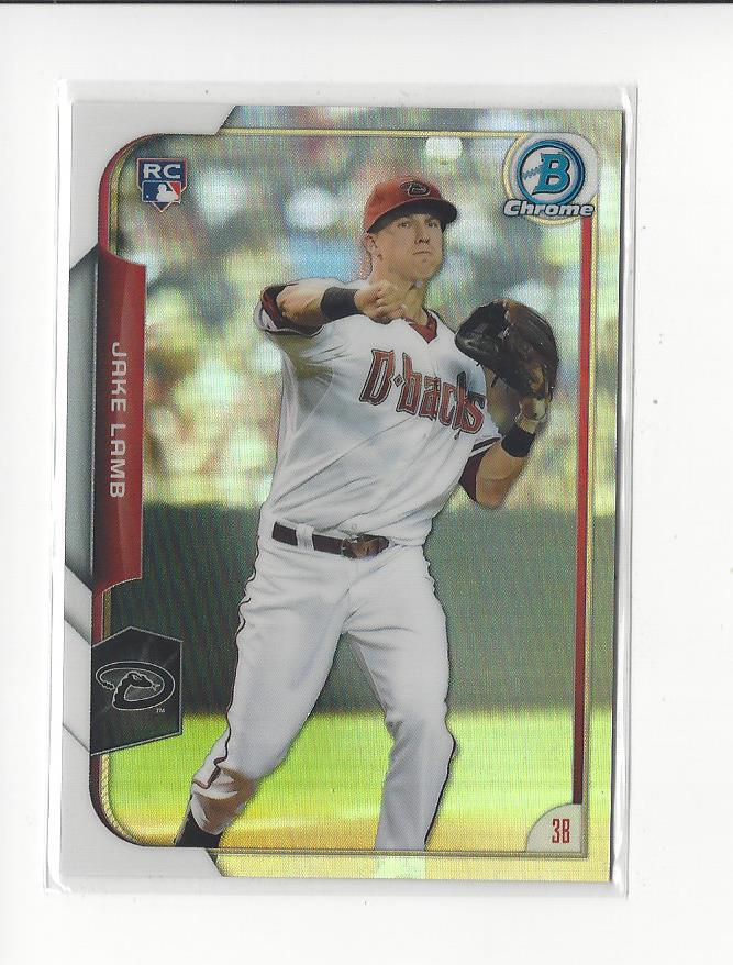 2015 Bowman Chrome Refractors #168 Jake Lamb