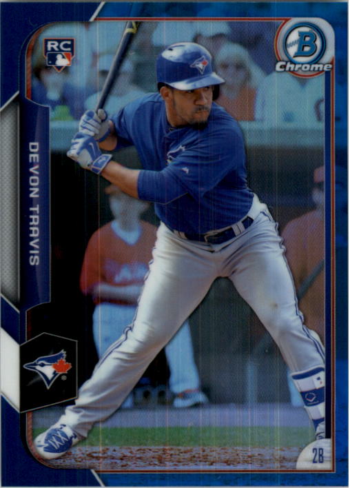 2015 Bowman Chrome Blue Refractors #182 Devon Travis