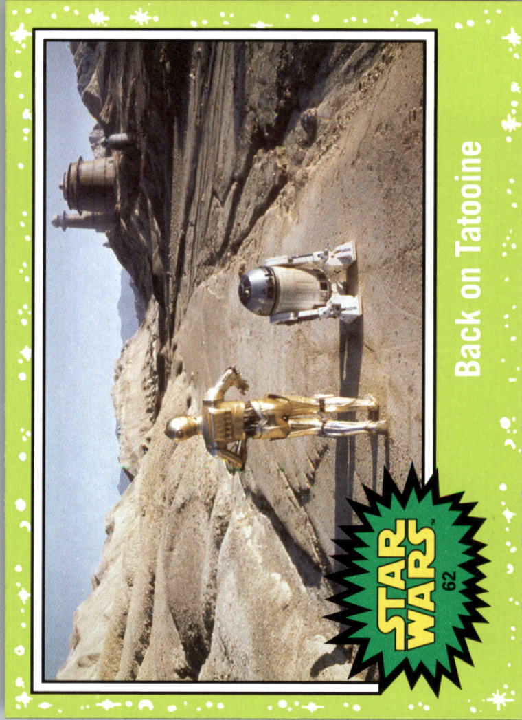 2015 Topps Star Wars Journey to The Force Awakens Jabba Slime Green #62 Back on Tatooine