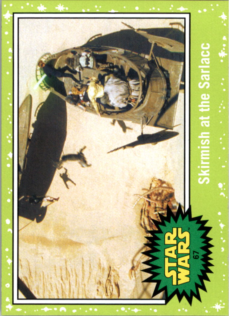 2015 Topps Star Wars Journey to The Force Awakens Jabba Slime Green #67 Skirmish at the Sarlacc