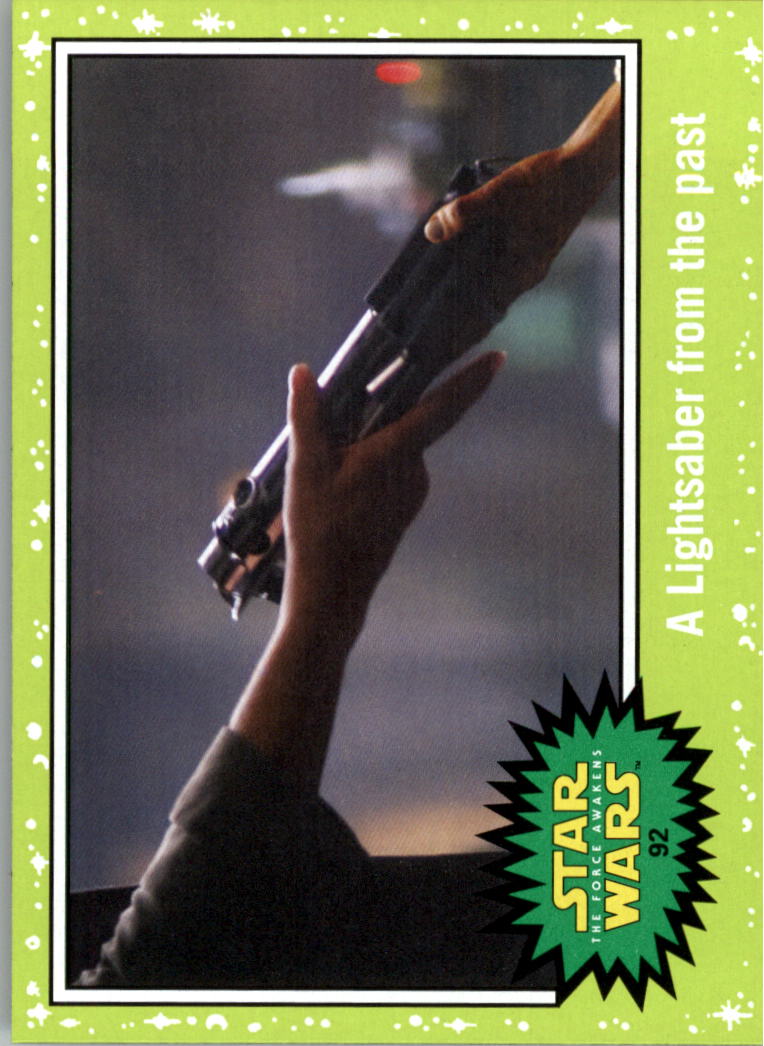 2015 Topps Star Wars Journey to The Force Awakens Jabba Slime Green #92 A Lightsaber from the Past
