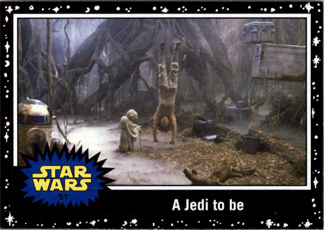 2015 Topps Star Wars Journey to The Force Awakens Black #51 A Jedi to Be