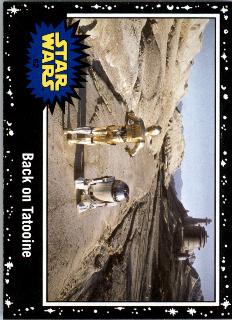 2015 Topps Star Wars Journey to The Force Awakens Black #62 Back on Tatooine