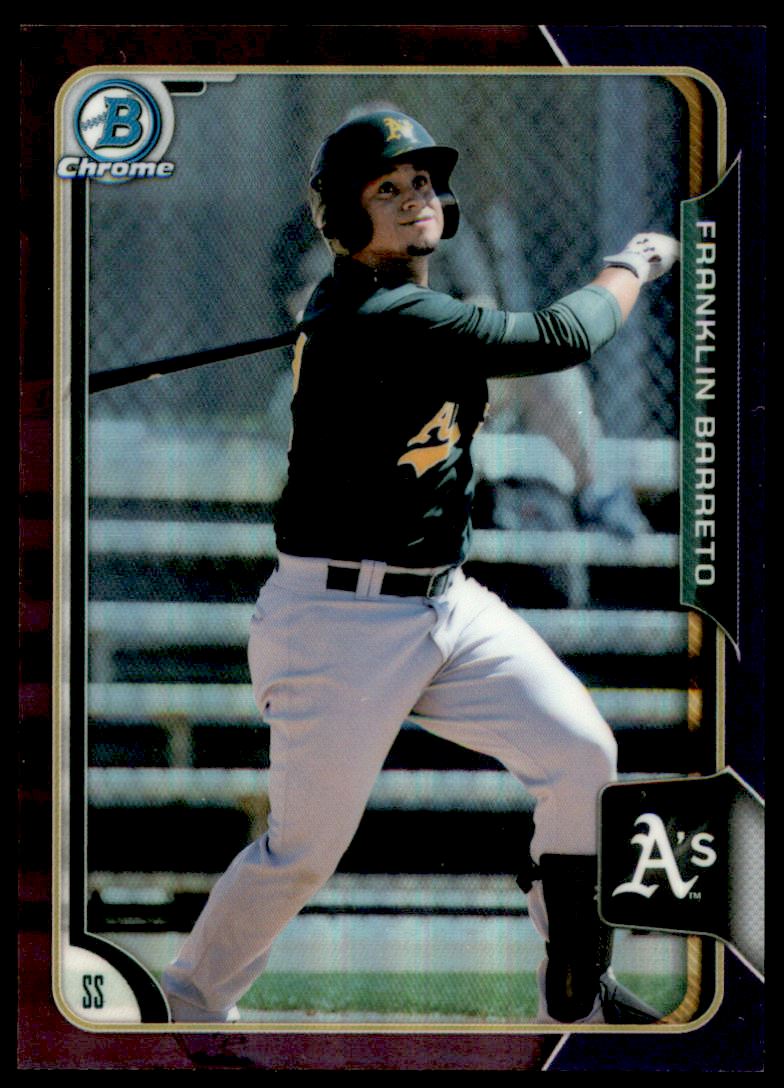 2015 Bowman Chrome Prospects Purple Refractors #BCP227 Franklin Barreto