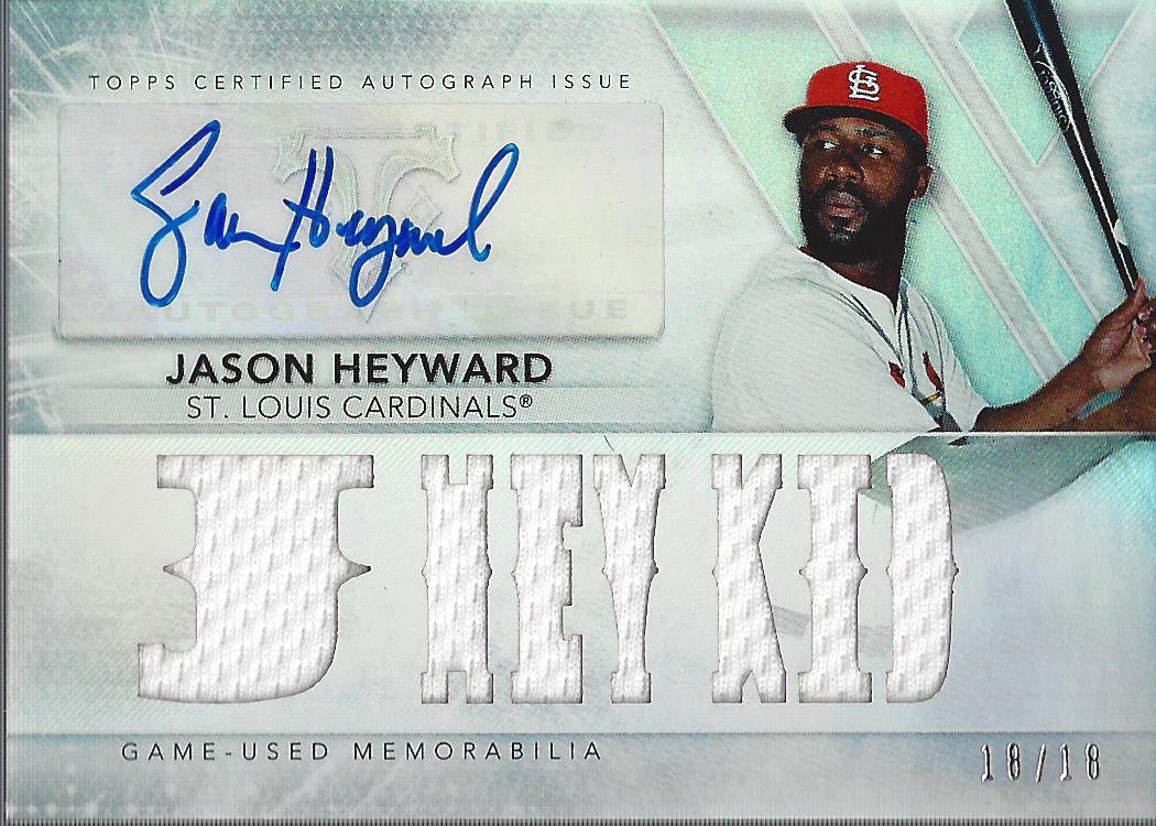 2015 Topps Triple Threads Relic Autographs #TTARJHD1 Jason Heyward