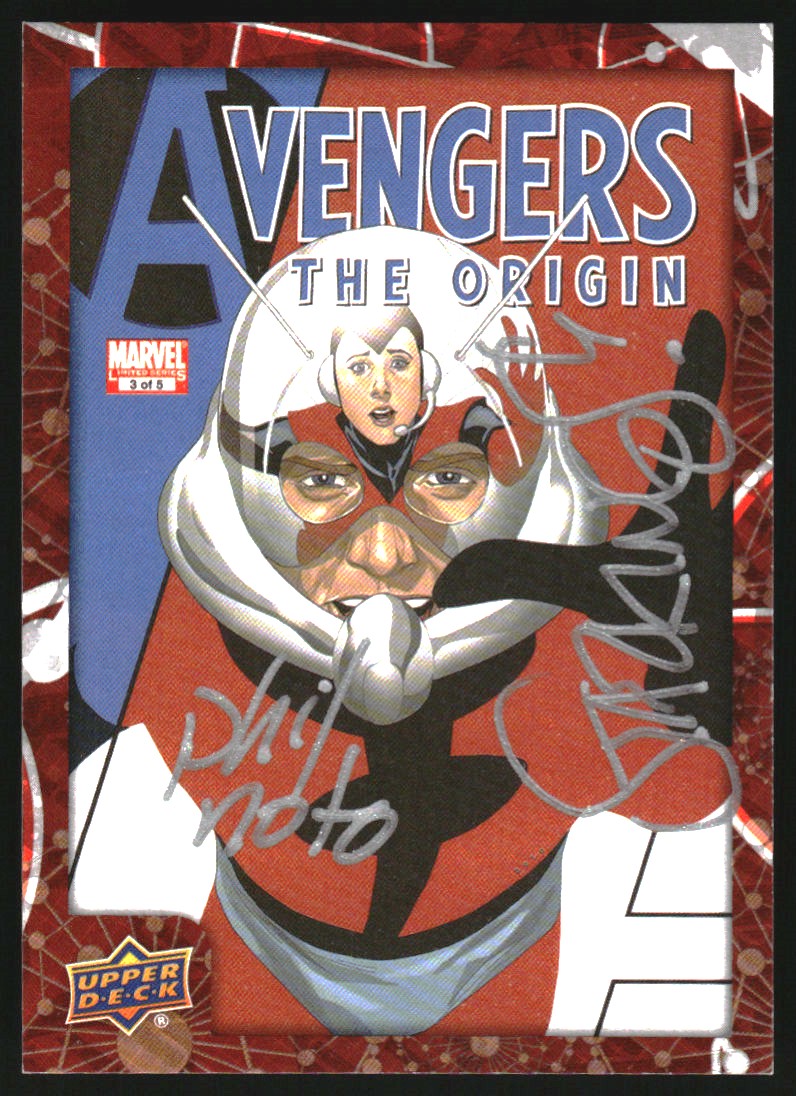 2015 Upper Deck Ant-Man Comic Covers Dual Autographs #AMNS Phil Noto/Richard Starkings/Avengers The Origin #3