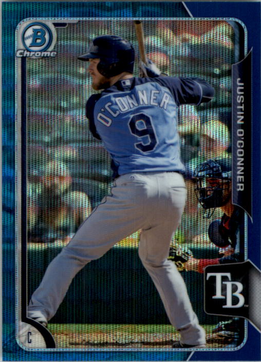 2015 Bowman Chrome Prospects Blue Wave Refractors #BCP193 Justin O'Conner