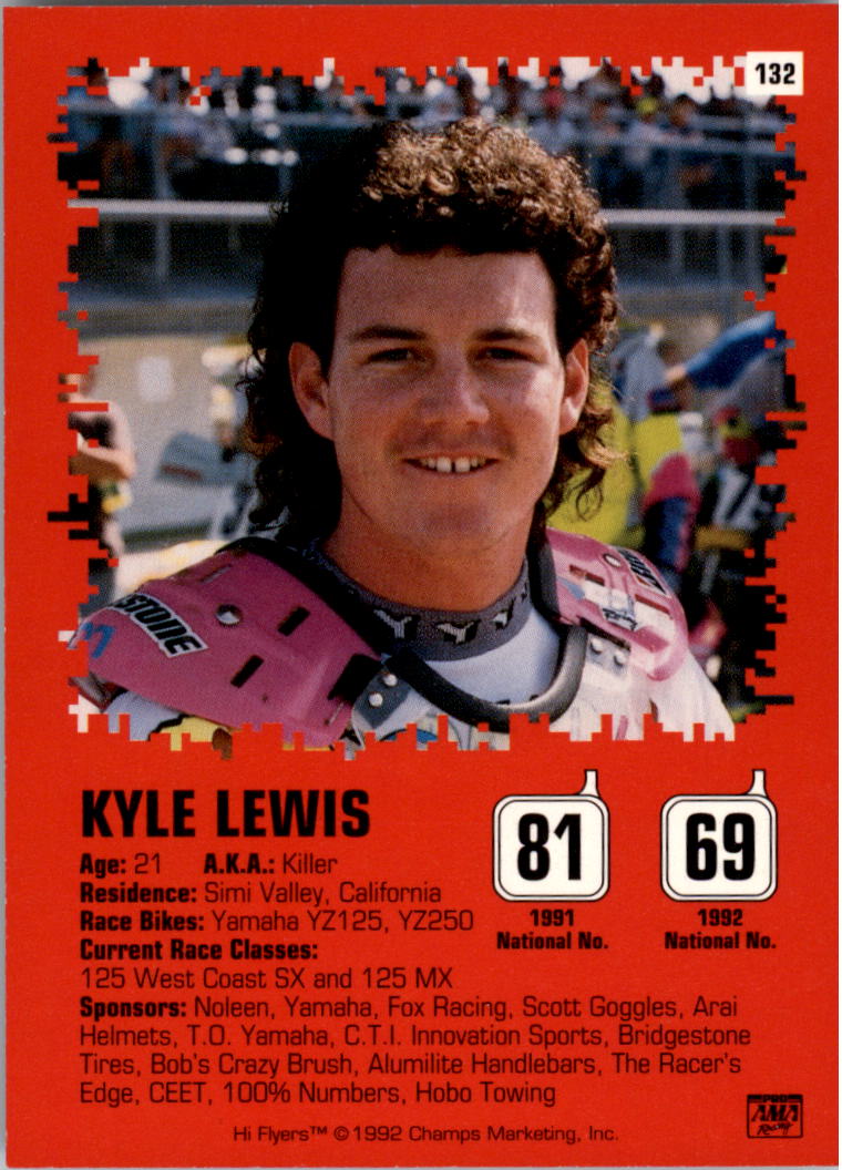 1991 Champs Hi Flyers AMA Motocross - [Base] #108 - Kyle Lewis