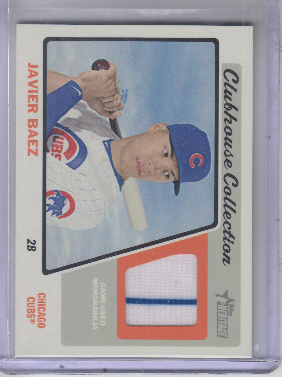 2015 Topps Heritage Clubhouse Collection Relics #CCRJB Javier Baez HN