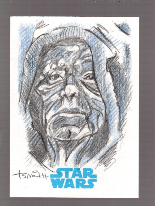 2015 Topps Star Wars Journey to The Force Awakens Sketches #NNO Todd Aaron Smith