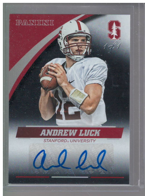 2015 Panini Stanford Autographs Black #143 Andrew Luck/1