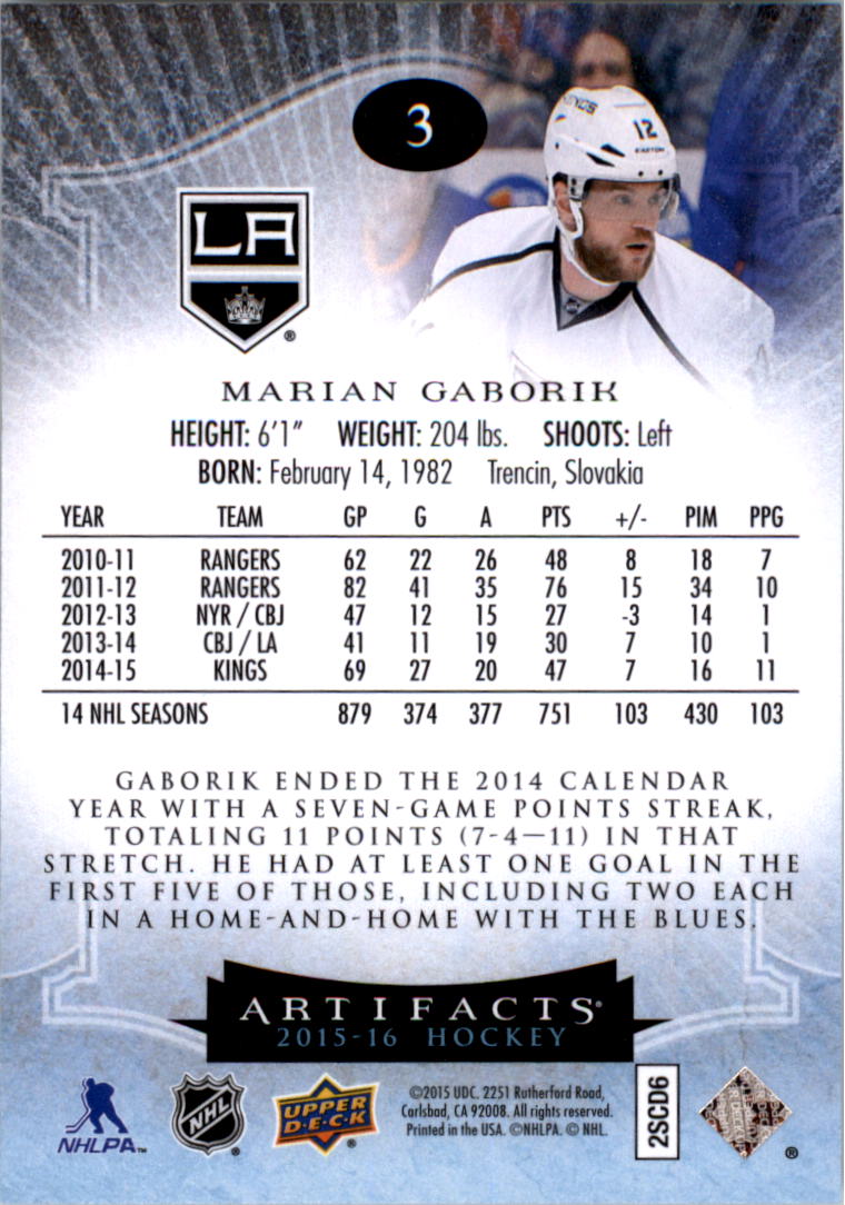 2015-16 Artifacts Hockey Card Pick (Base)