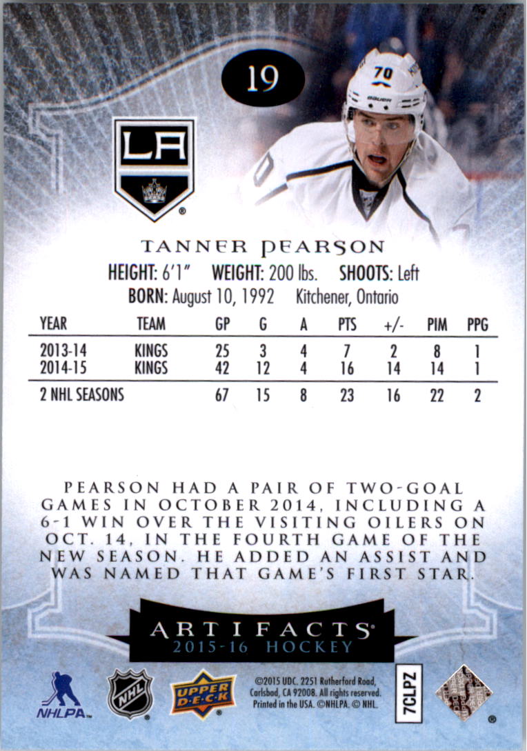 2015-16 Artifacts Hockey Card Pick (Base)