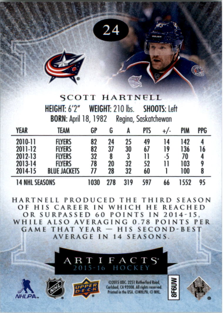 2015-16 Artifacts Hockey Card Pick (Base)